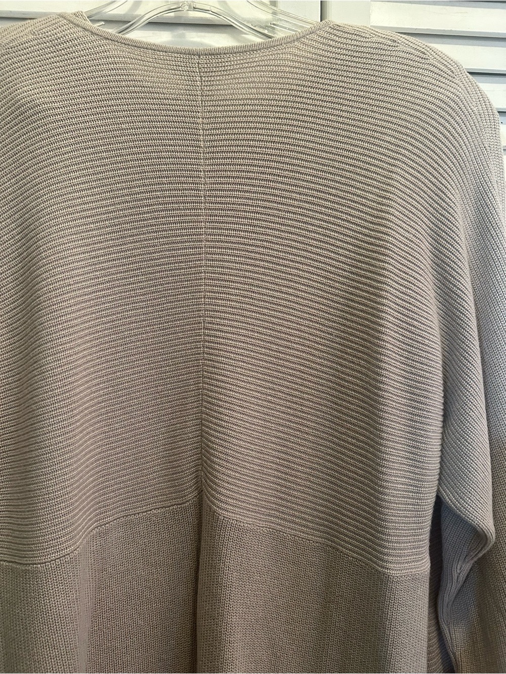 Chico's Neutral Taupe Ribbed Cardigan with Shell - Picture 5 of 5